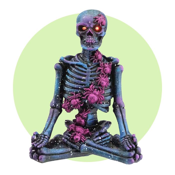 Led Lit Purple Galaxy Skeleton