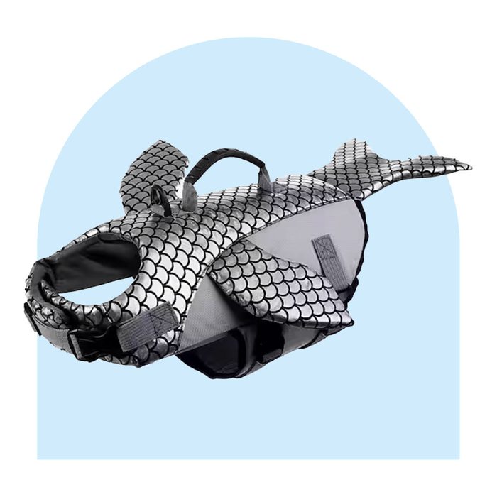 Silver Dot Dog Life Jacket