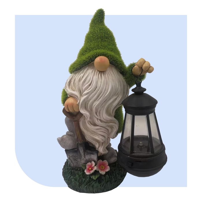 Solar Bearded Grassy Shoveling Gnome